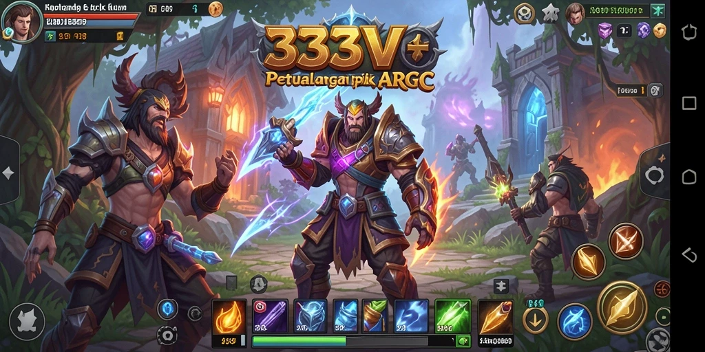 Tampilan gameplay seru di dunia petualangan ARPG.