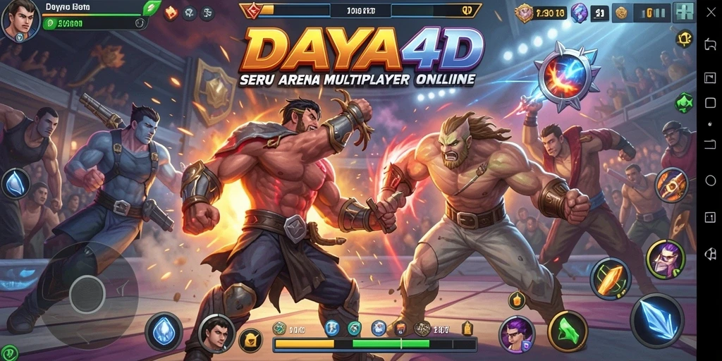Tampilan seru pertarungan karakter dalam <strong>DAYA4D</strong>.