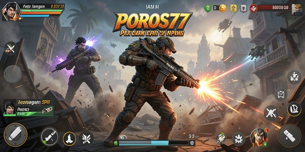 Screenshot gameplay POROS77 menampilkan aksi seru dan grafis memukau.