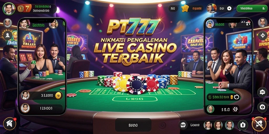 Gameplay Live Casino yang mendebarkan dengan dealer profesional dan interaksi nyata.