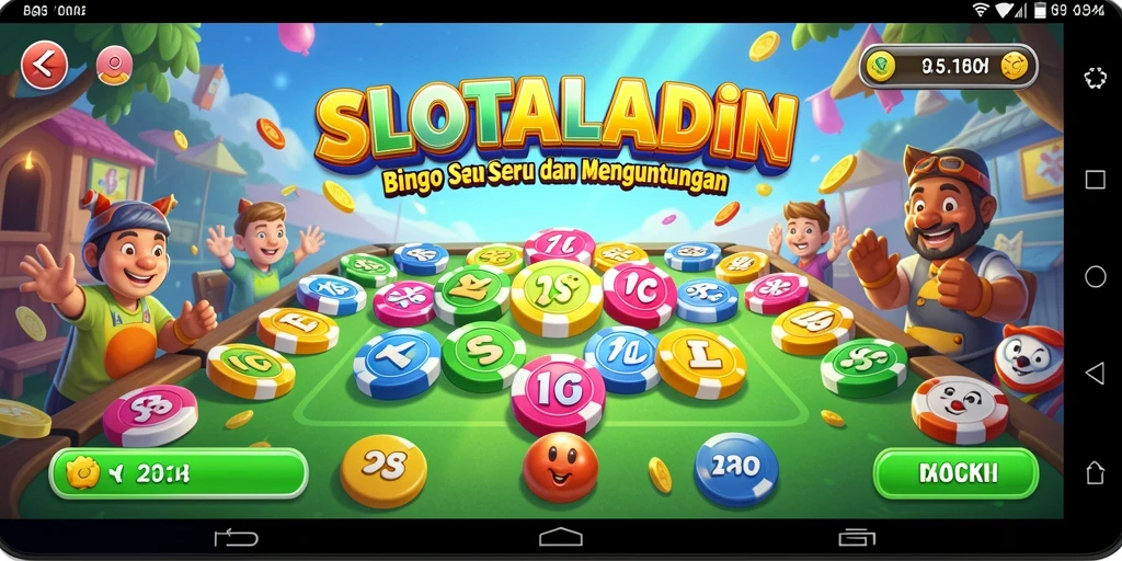 Screenshot gameplay <strong>SLOTALADIN</strong> memperlihatkan aksi Bingo yang seru.